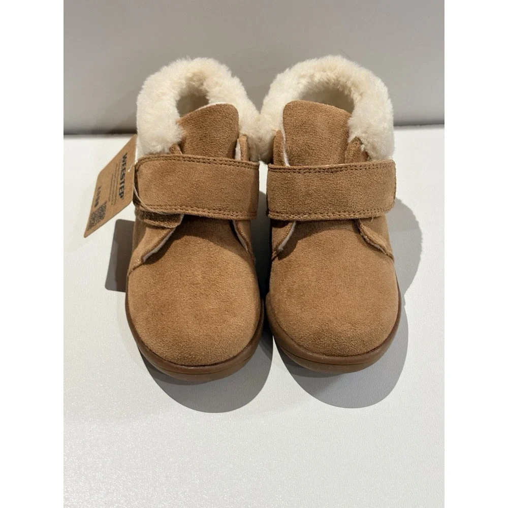 Weestep Baby Chestnut Strap Boots‎ Size 8 NWOT
